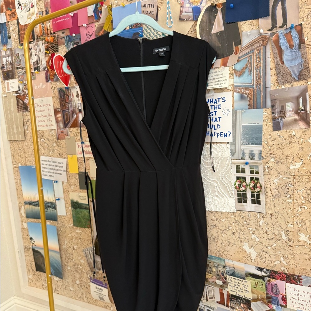 Express Black Midi Dress